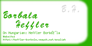 borbala heffler business card